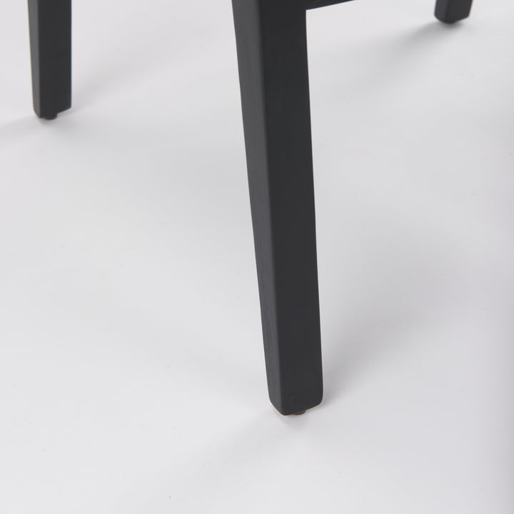 Wynn Beige Fabric W/Black Wood Dining Chair Living Room Mercana