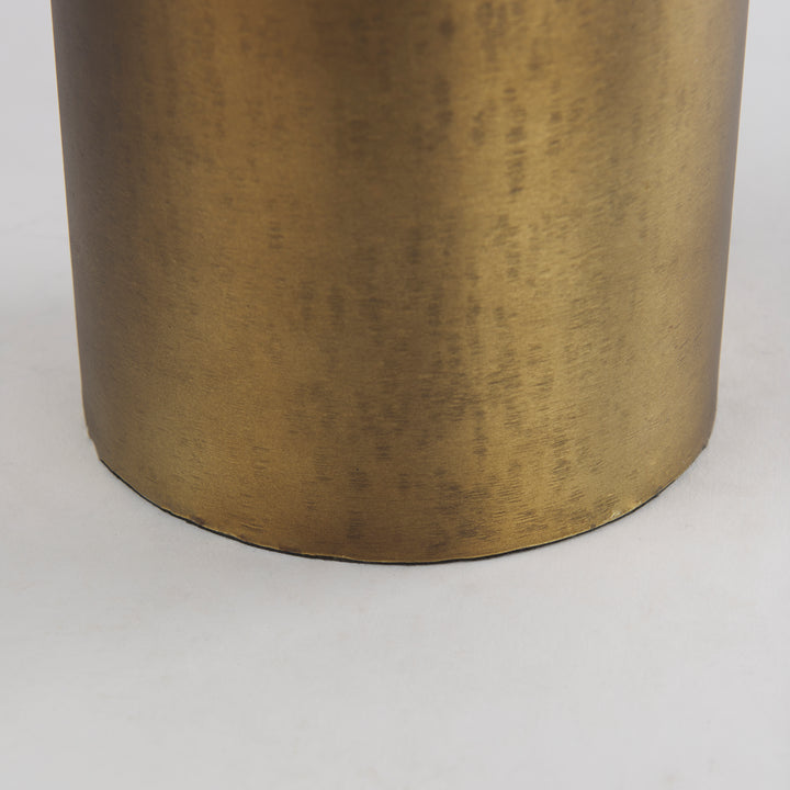Aubrey Small 14.0H Gold Iron Flower Jug Vase Decor Mercana