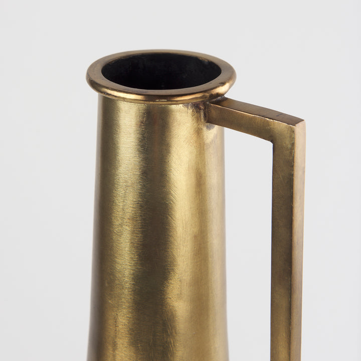 Aubrey Medium 18.0H Gold Iron Jug Vase Decor Mercana