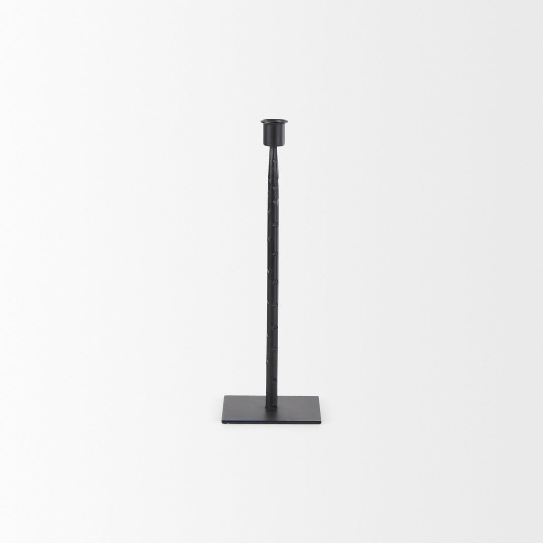 Porter Small Black Iron Candle Holder Decor Mercana