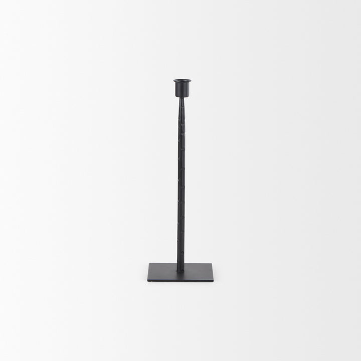 Porter Small Black Iron Candle Holder Decor Mercana