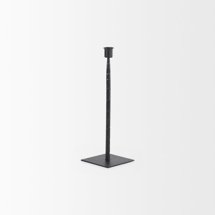 Porter Small Black Iron Candle Holder Decor Mercana