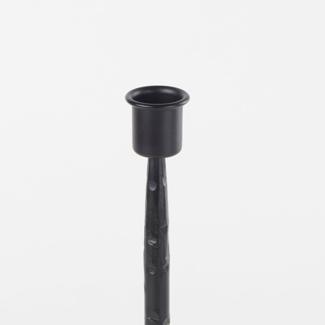 Porter Small Black Iron Candle Holder Decor Mercana