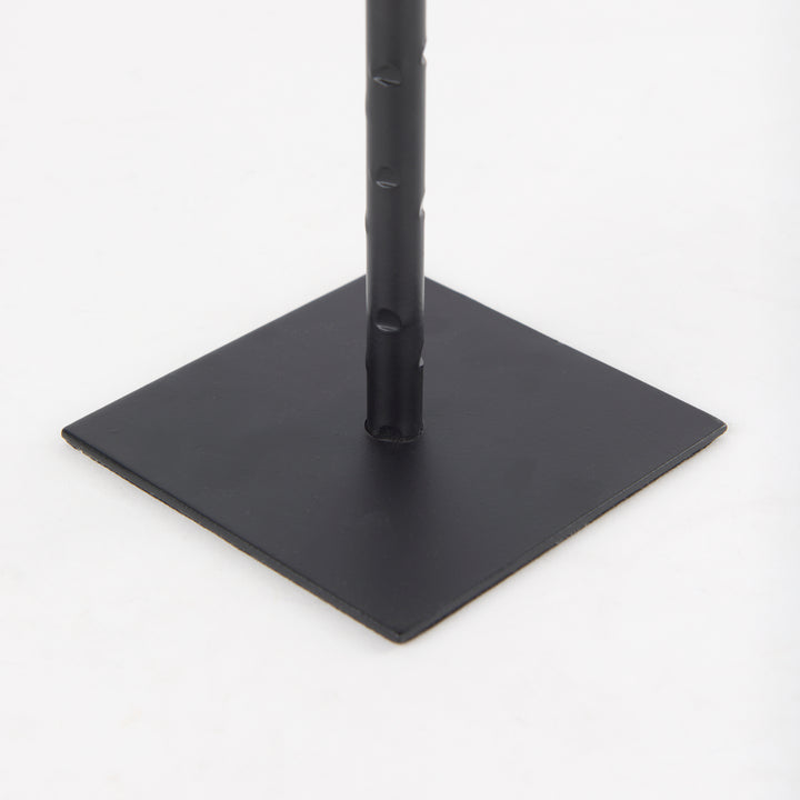 Porter Small Black Iron Candle Holder Decor Mercana