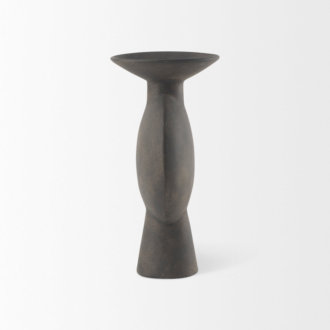 Kaz Earthy Brown Ceramic Vase Decor Mercana