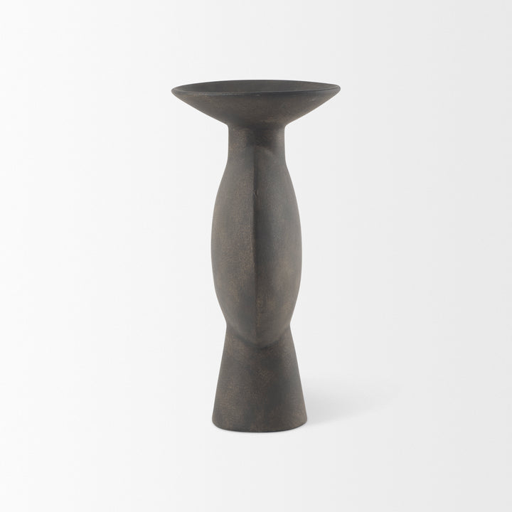 Kaz Earthy Brown Ceramic Vase Decor Mercana