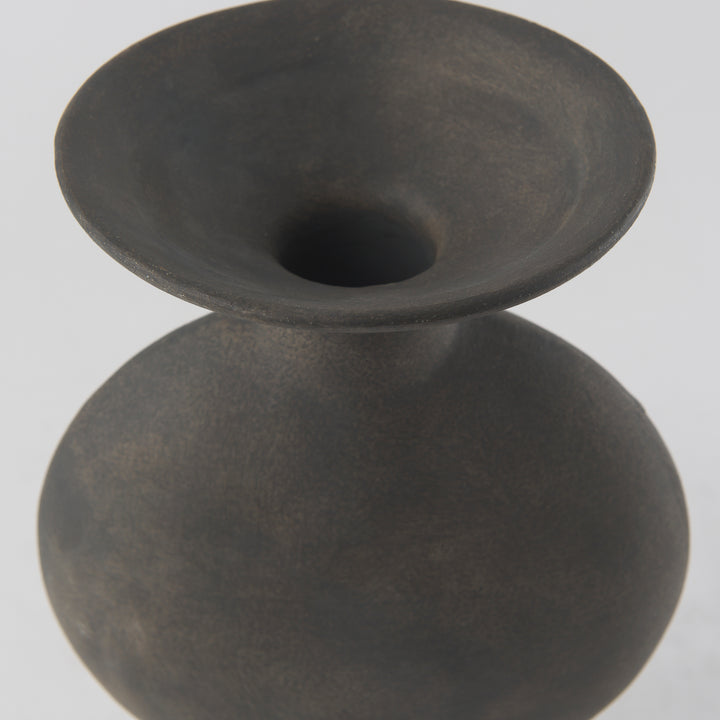 Kaz Earthy Brown Ceramic Vase Decor Mercana