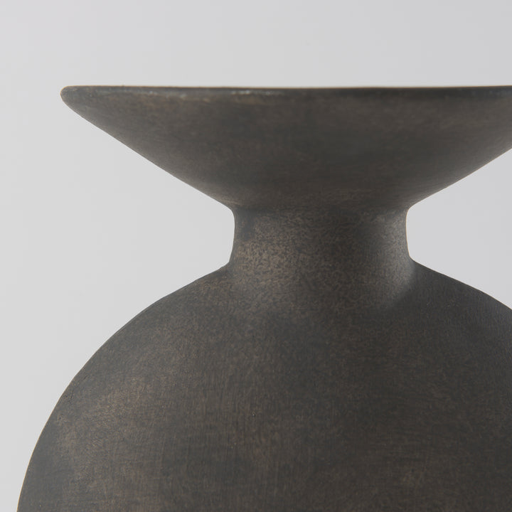 Kaz Earthy Brown Ceramic Vase Decor Mercana