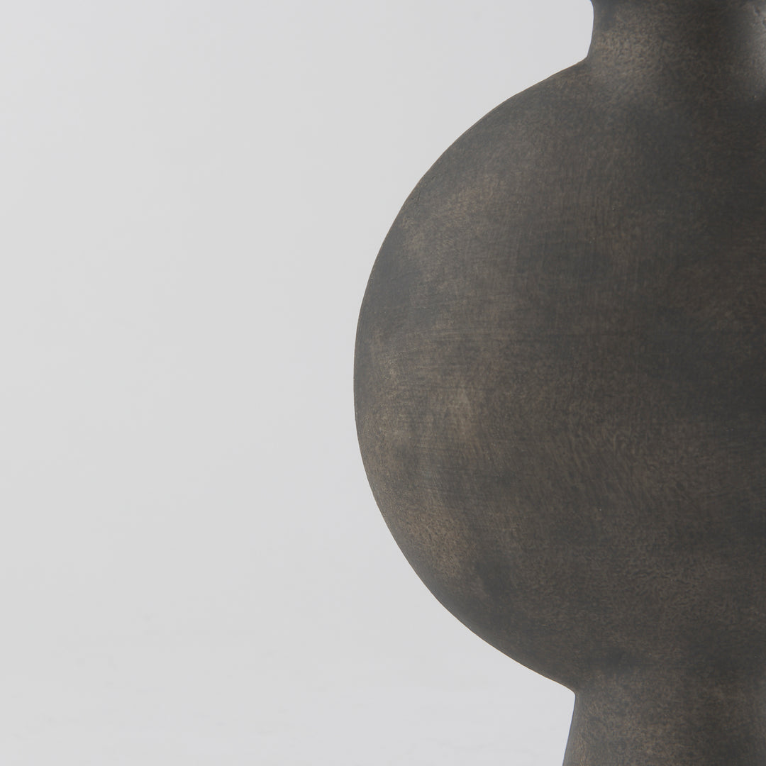 Kaz Earthy Brown Ceramic Vase Decor Mercana