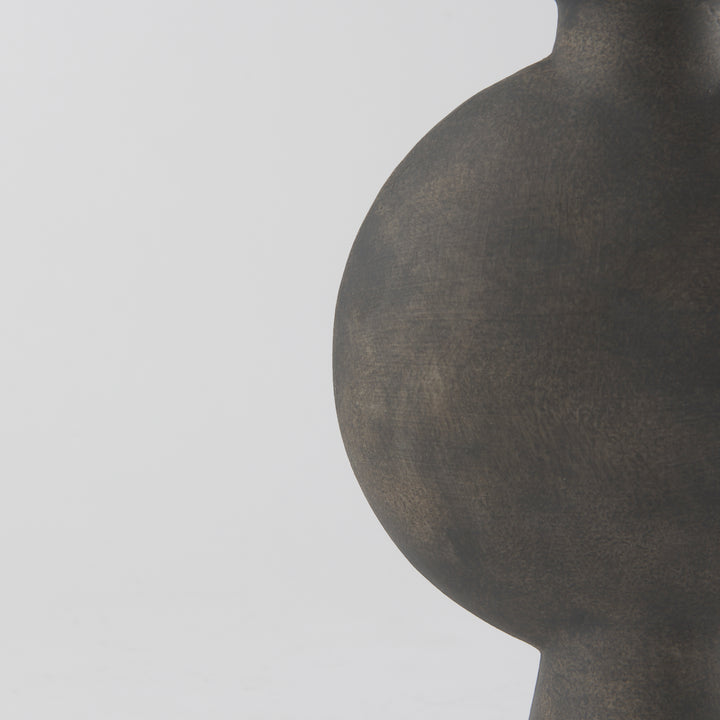 Kaz Earthy Brown Ceramic Vase Decor Mercana