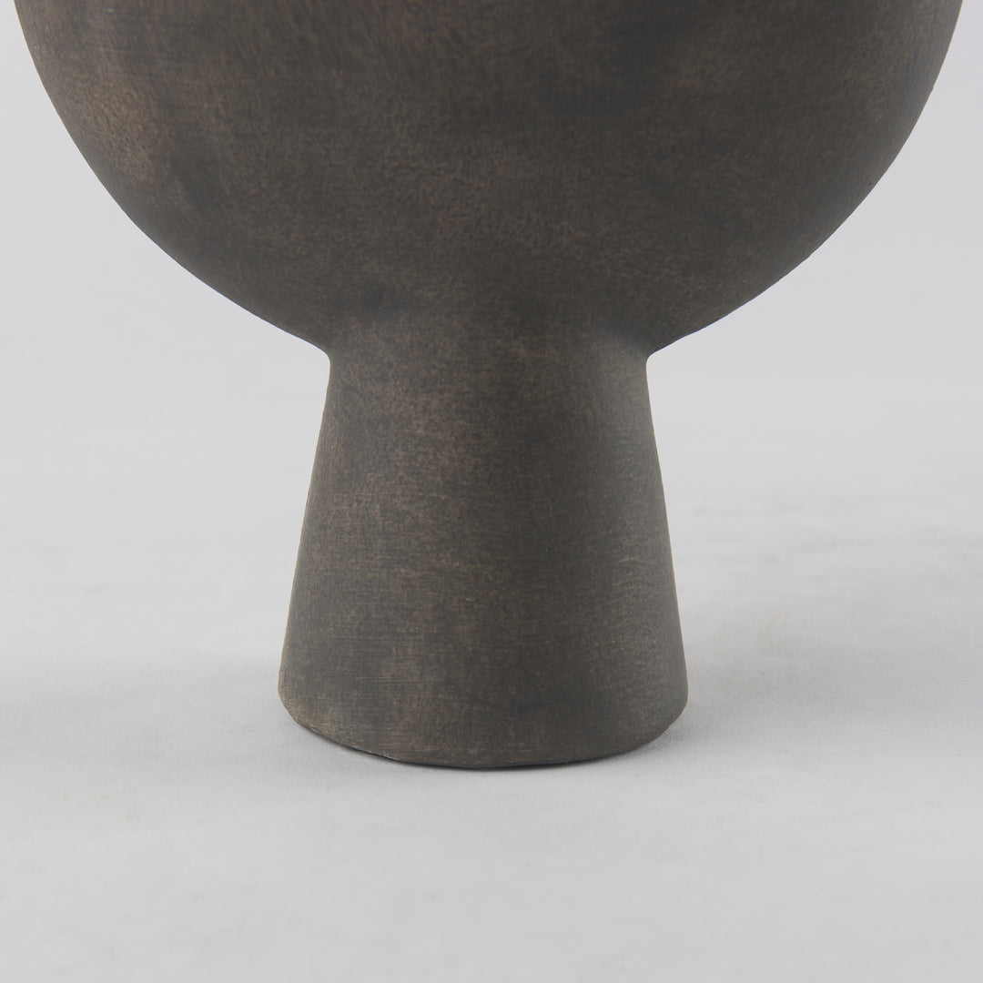 Kaz Earthy Brown Ceramic Vase Decor Mercana