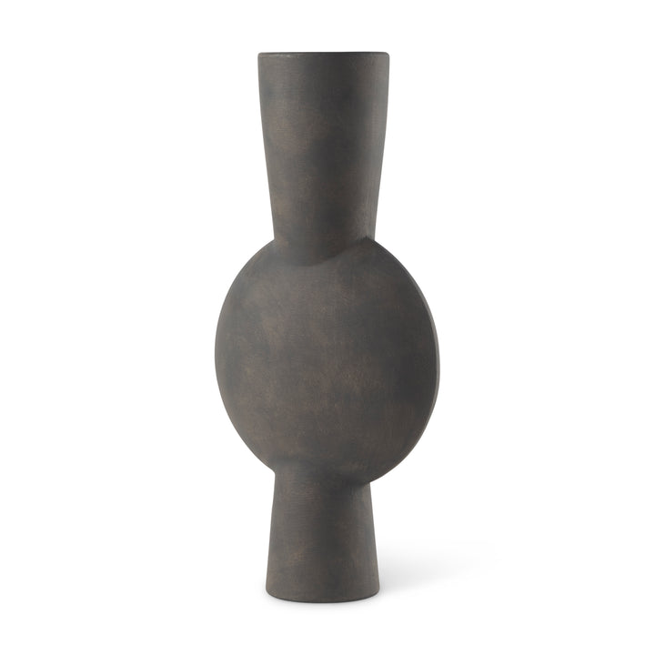 Kaz Earthy Brown Ceramic Vase Decor Mercana