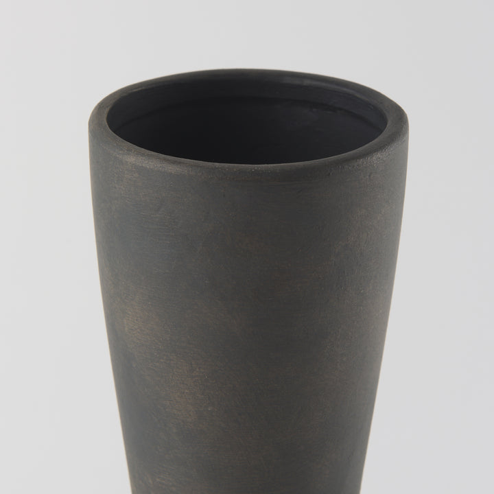 Kaz Earthy Brown Ceramic Vase Decor Mercana