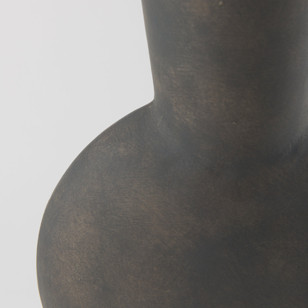 Kaz Earthy Brown Ceramic Vase Decor Mercana