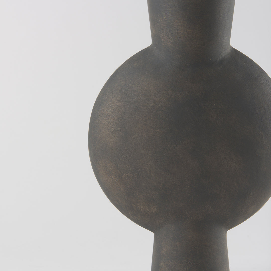 Kaz Earthy Brown Ceramic Vase Decor Mercana