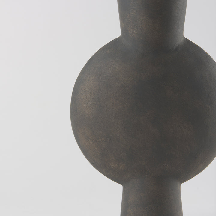 Kaz Earthy Brown Ceramic Vase Decor Mercana