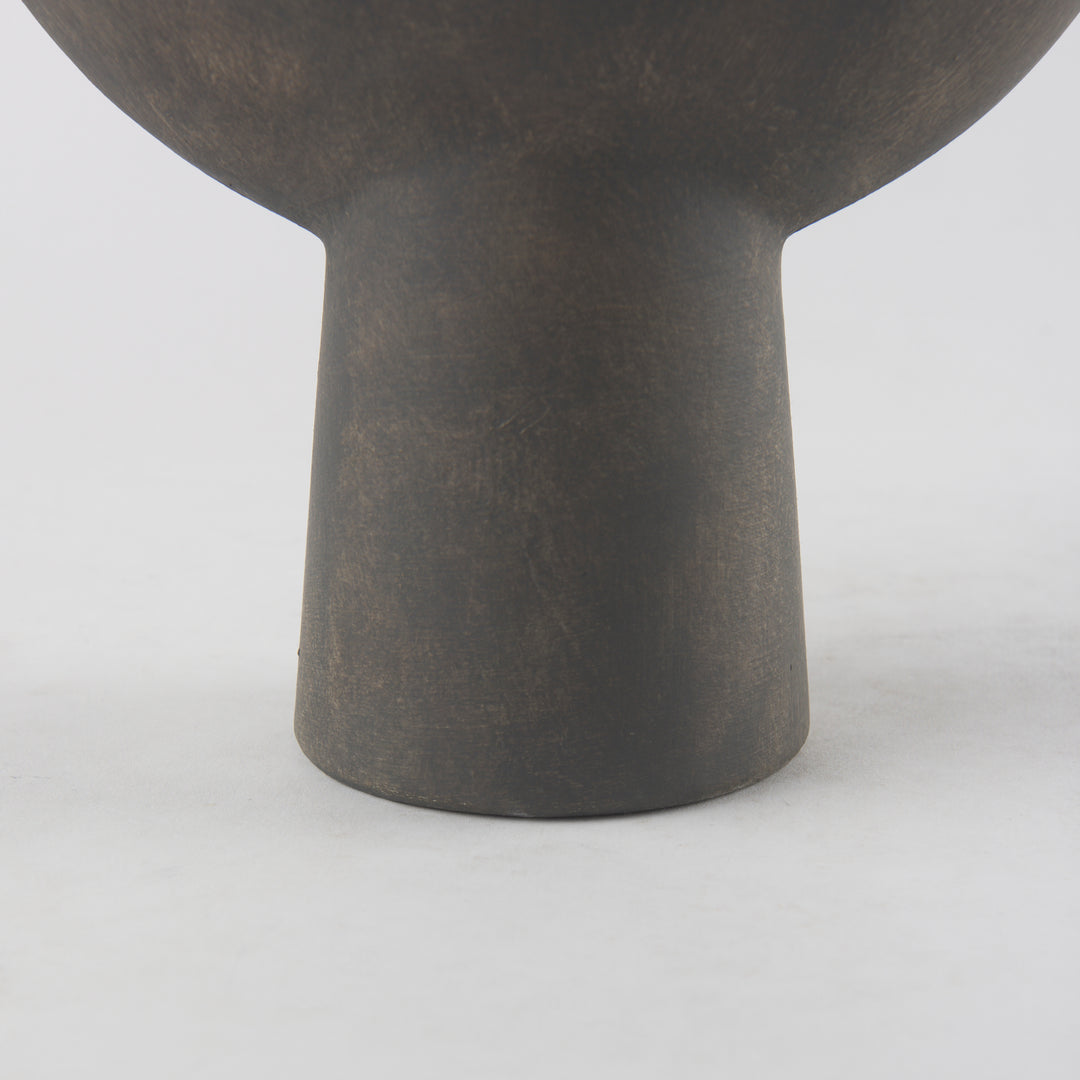 Kaz Earthy Brown Ceramic Vase Decor Mercana