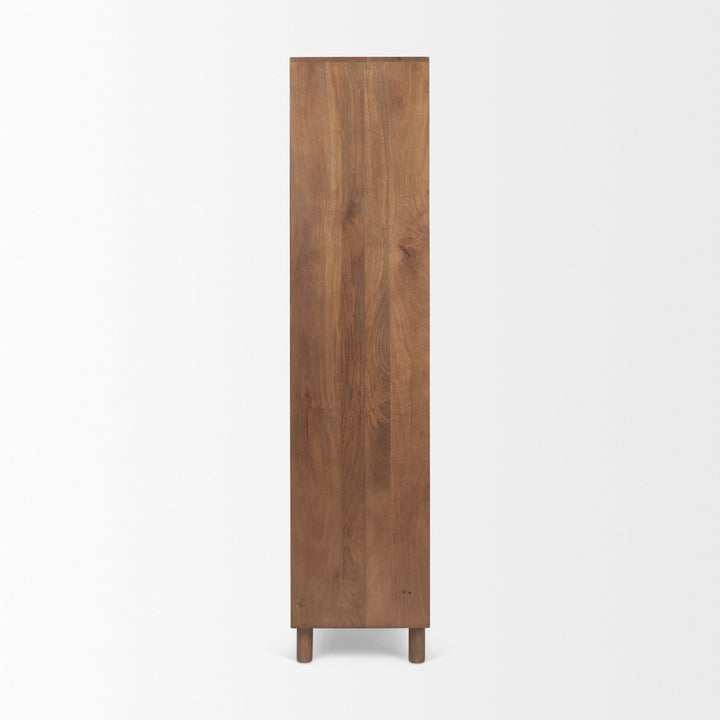 Astrid Medium Brown Solid Wood Armoire Bedroom Mercana