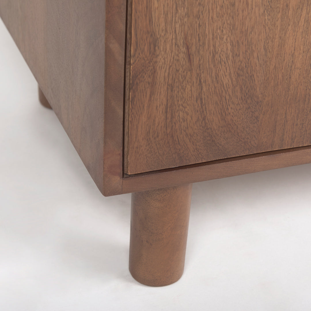 Astrid Medium Brown Solid Wood Armoire Bedroom Mercana