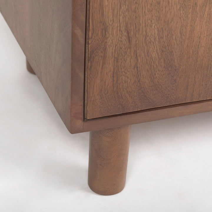 Astrid Medium Brown Solid Wood Armoire Bedroom Mercana