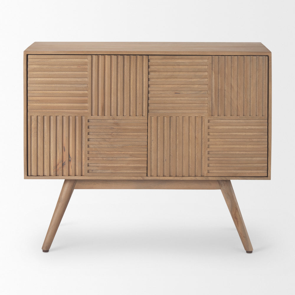 Sable Light Brown Wood Accent Cabinet Decor Mercana