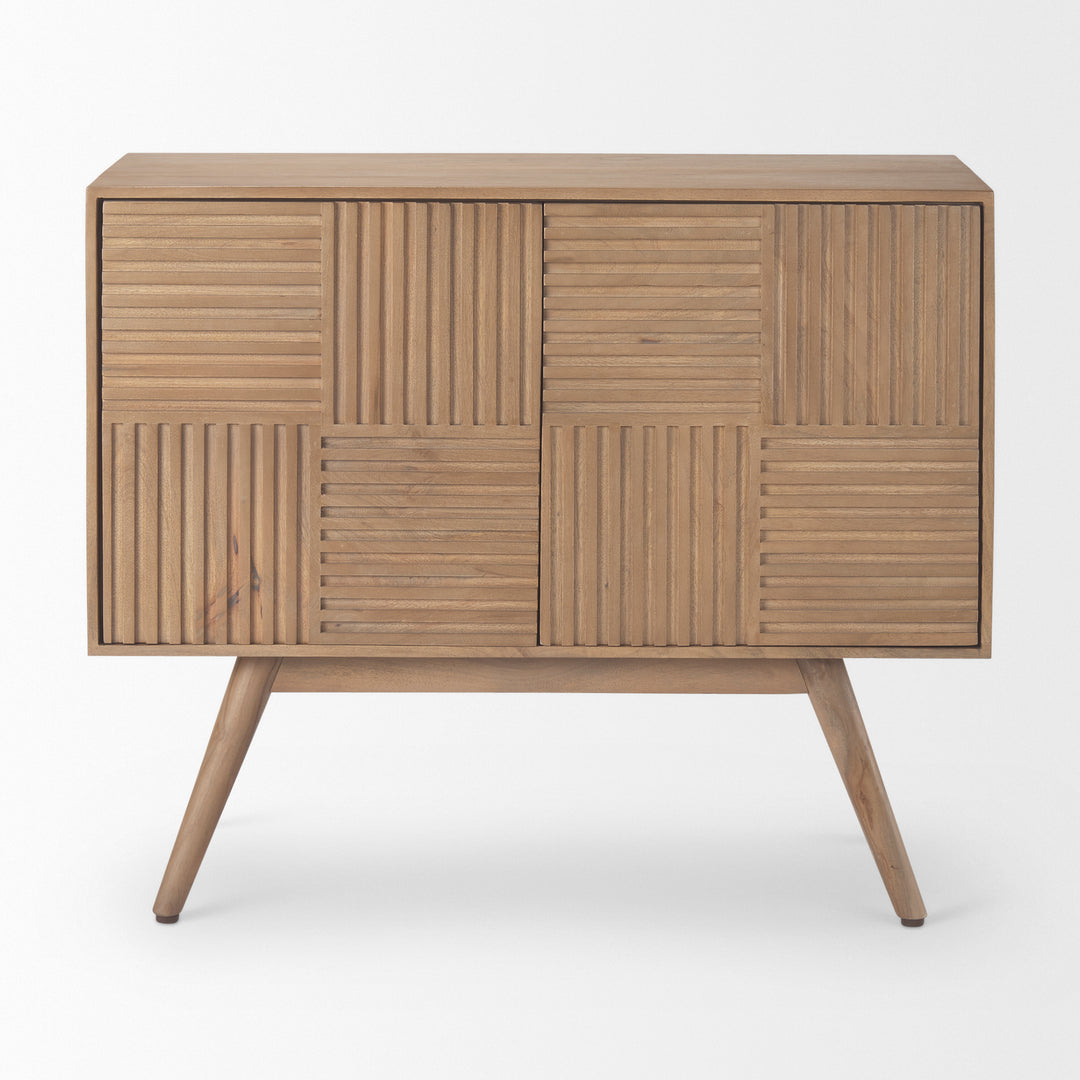 Sable Light Brown Wood Accent Cabinet Decor Mercana