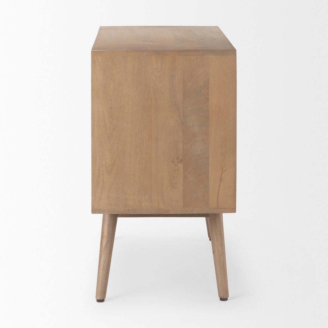 Sable Light Brown Wood Accent Cabinet Decor Mercana
