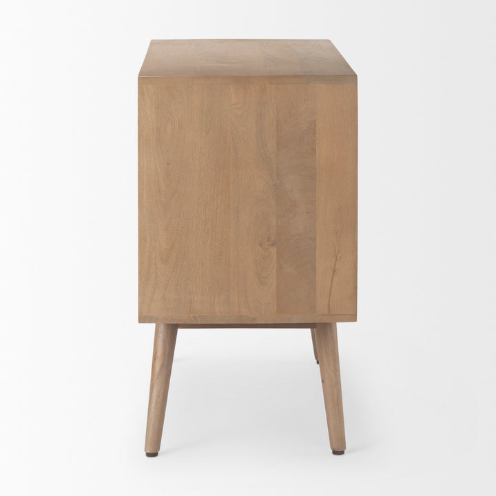 Sable Light Brown Wood Accent Cabinet Decor Mercana