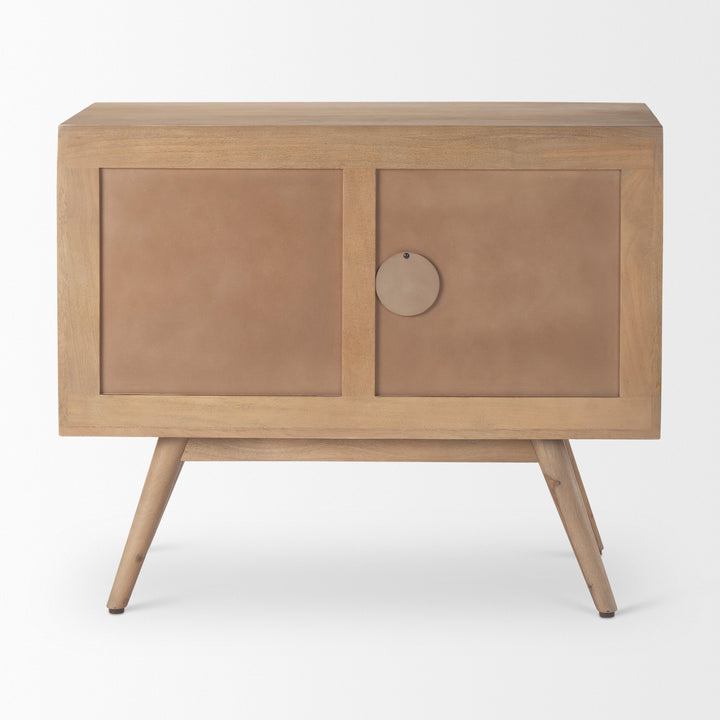 Sable Light Brown Wood Accent Cabinet Decor Mercana