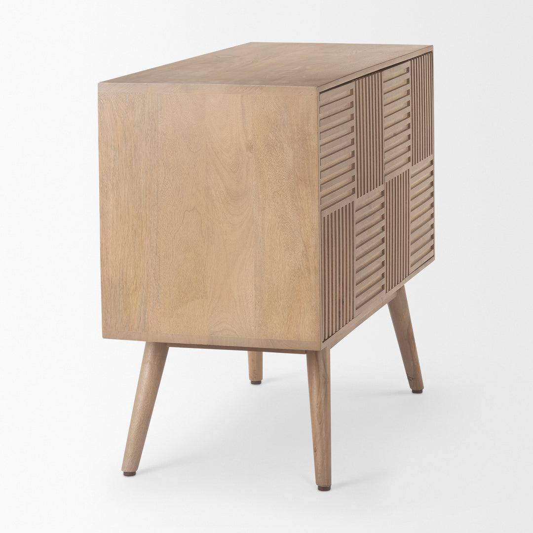 Sable Light Brown Wood Accent Cabinet Decor Mercana