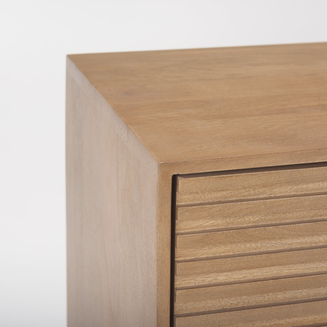 Sable Light Brown Wood Accent Cabinet Decor Mercana