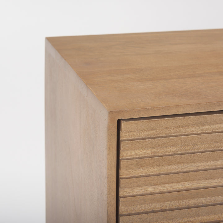 Sable Light Brown Wood Accent Cabinet Decor Mercana