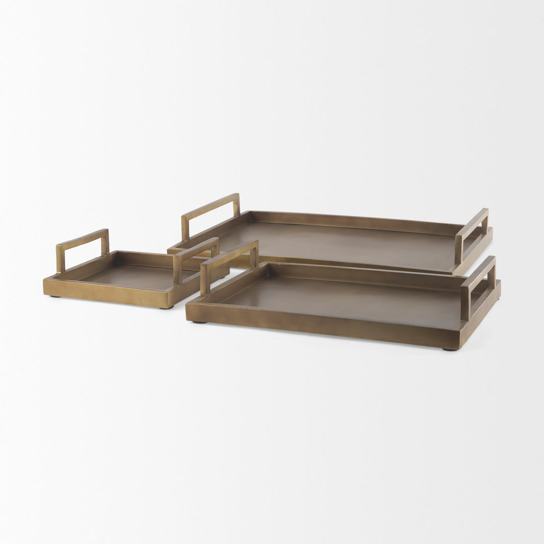 Shay Aluminium Tray - Large Decor Mercana