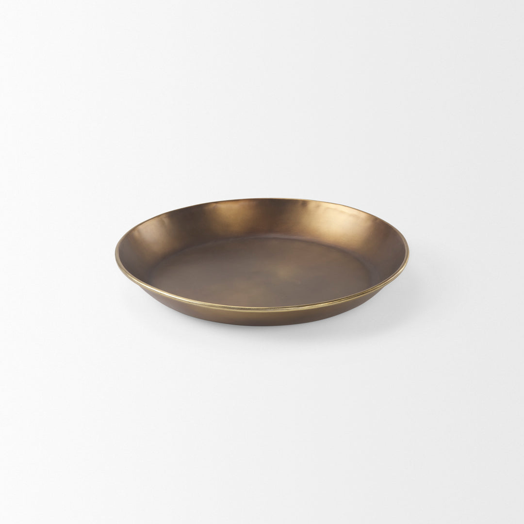 Eagan Brass Aluminium Tray Small Decor Mercana