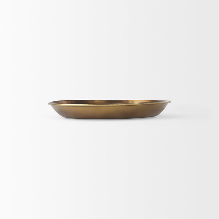 Eagan Brass Aluminium Tray Small Decor Mercana