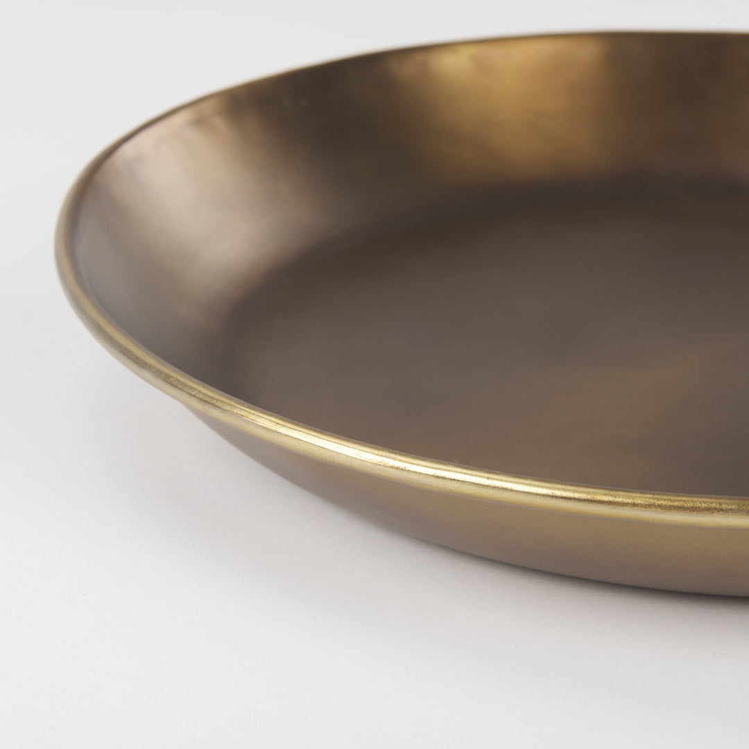 Eagan Brass Aluminium Tray Small Decor Mercana