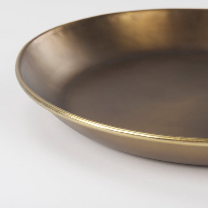 Eagan Brass Aluminium Tray Small Decor Mercana