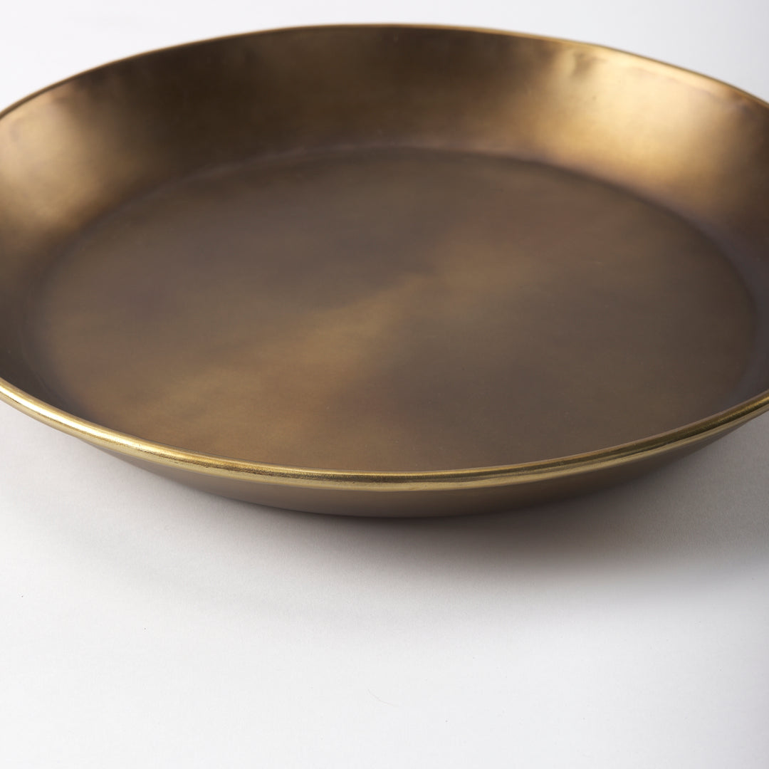 Eagan Brass Aluminium Tray Small Decor Mercana