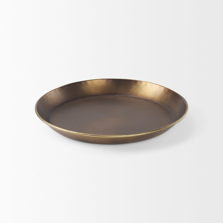 Eagan Brass Aluminium Tray Medium Decor Mercana