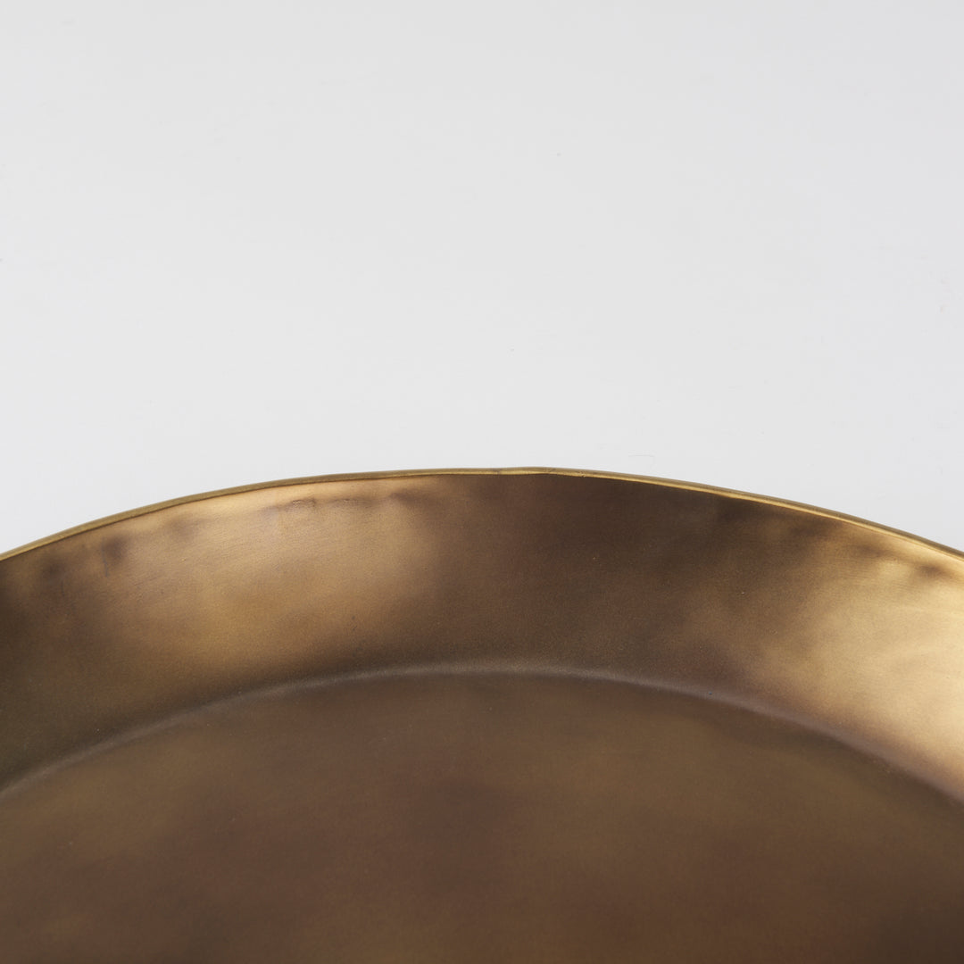 Eagan Brass Aluminium Tray Medium Decor Mercana