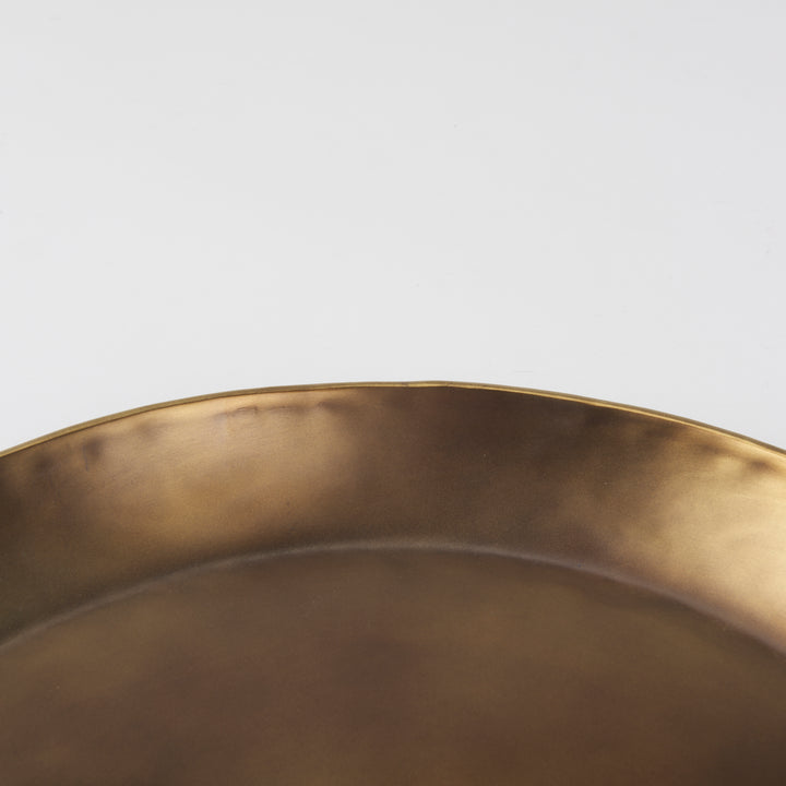 Eagan Brass Aluminium Tray Medium Decor Mercana