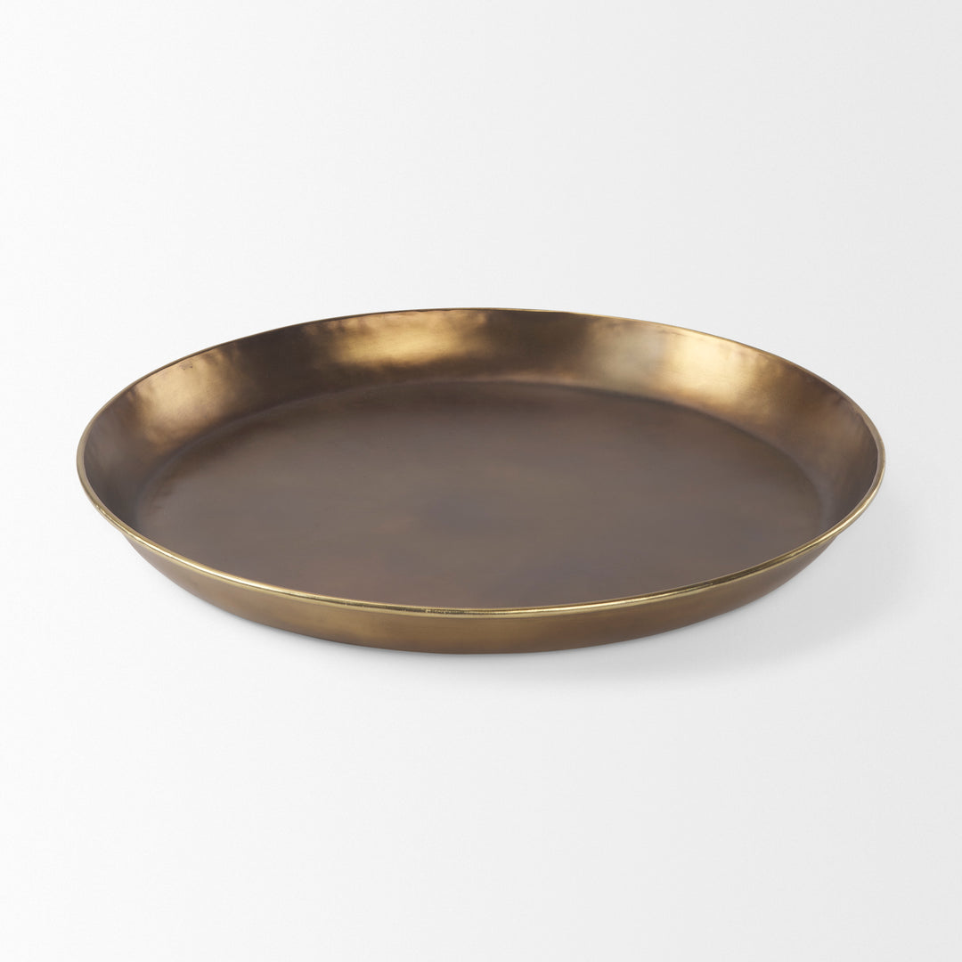 Eagan Brass Aluminium Tray Large Decor Mercana