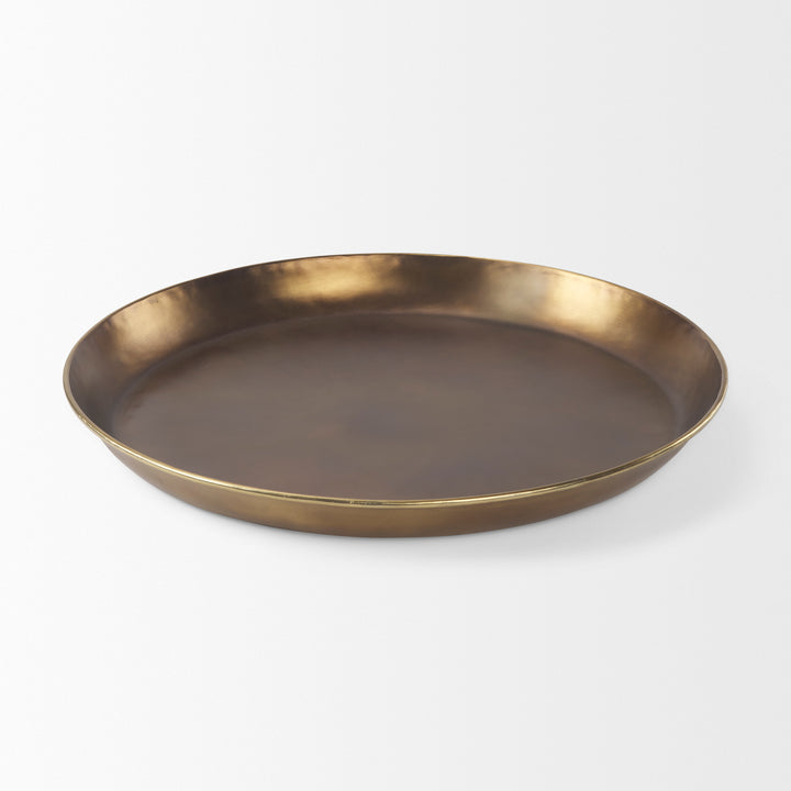 Eagan Brass Aluminium Tray Large Decor Mercana