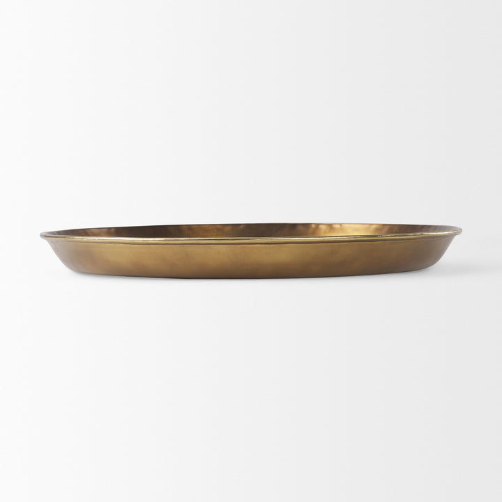 Eagan Brass Aluminium Tray Large Decor Mercana
