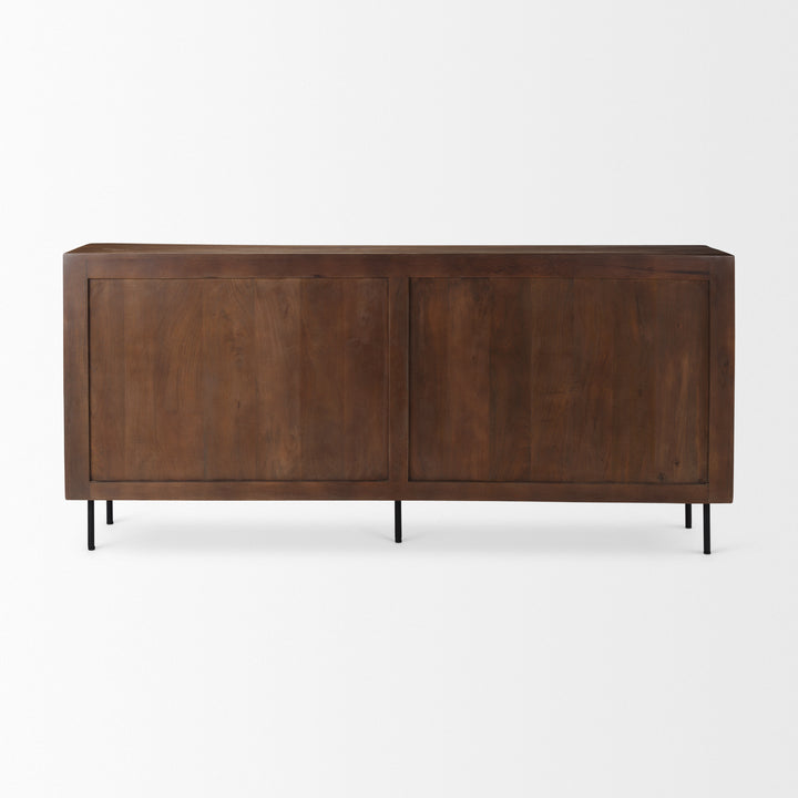 Lance Medium Brown Solid Wood Sideboard Dining Room Mercana