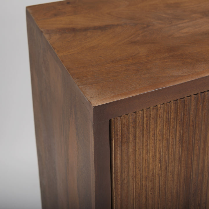 Lance Medium Brown Solid Wood Sideboard Dining Room Mercana