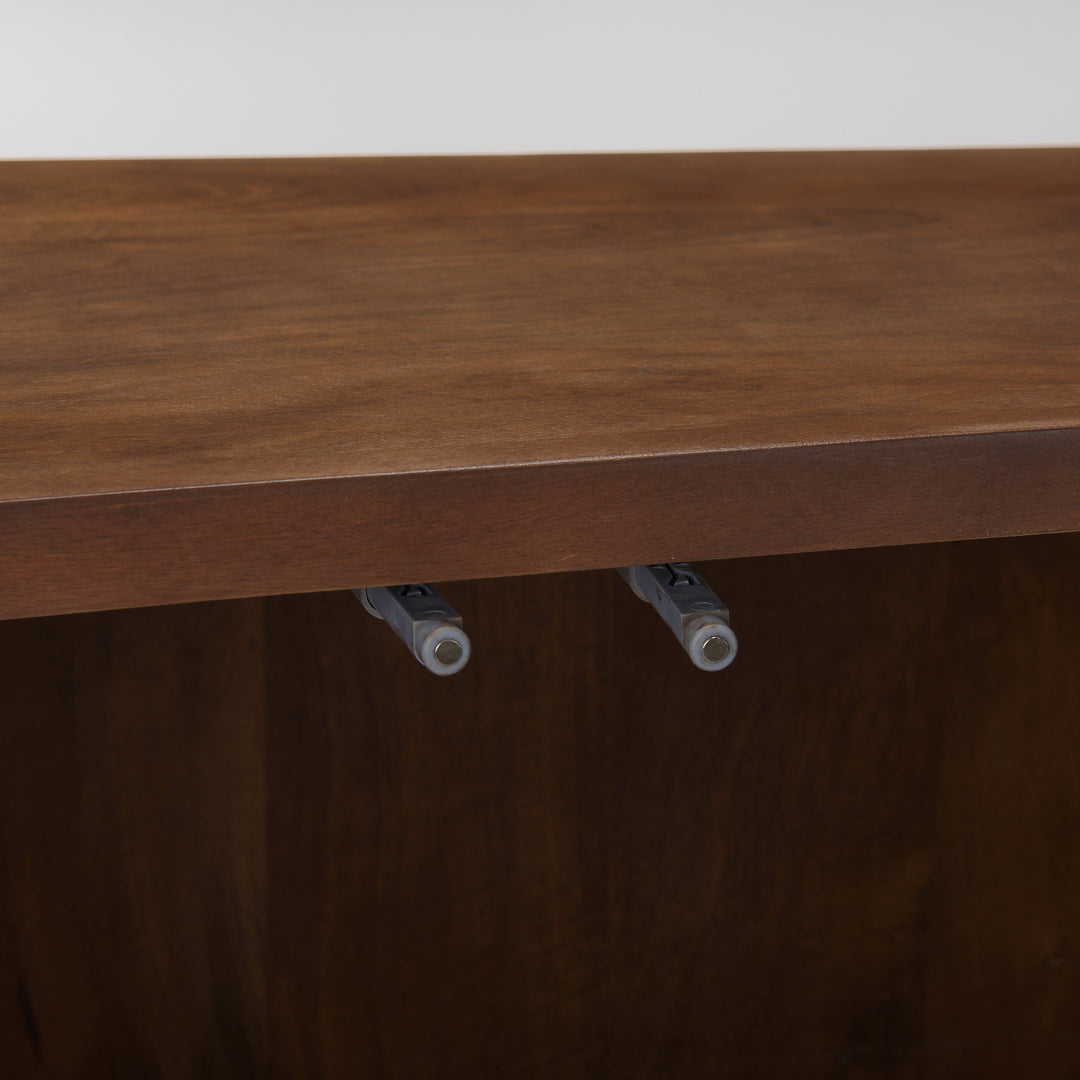 Lance Medium Brown Solid Wood Sideboard Dining Room Mercana