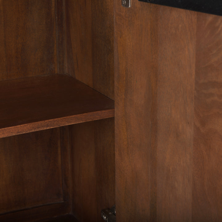 Lance Medium Brown Solid Wood Sideboard Dining Room Mercana