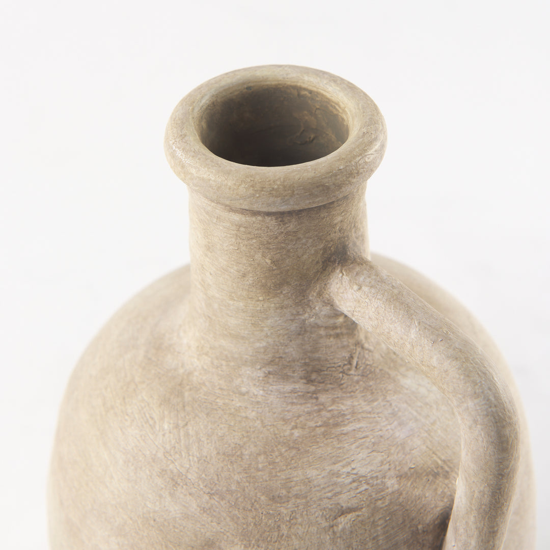 Zenni Warm Beige Ceramic Vase Decor Mercana