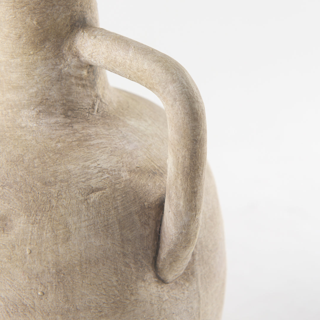 Zenni Warm Beige Ceramic Vase Decor Mercana